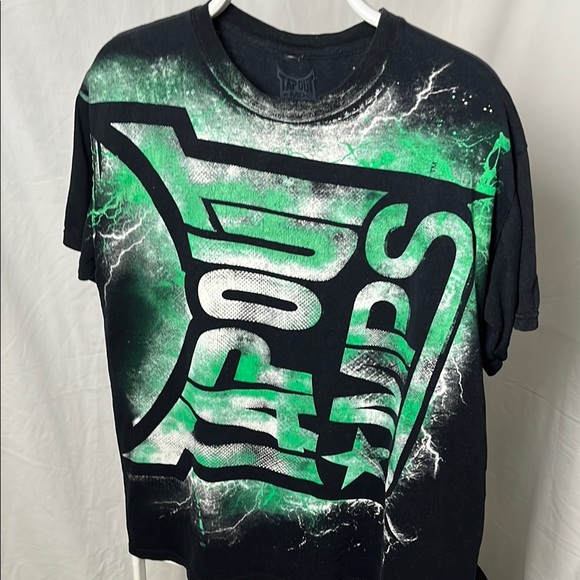 Tapout Black and Green Graphic T-Shirt Y2K - Picture 2 of 8